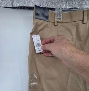 Brooks Brothers Pants Mens 38x30 Khaki Advantage Chino Clark Fit  NWT